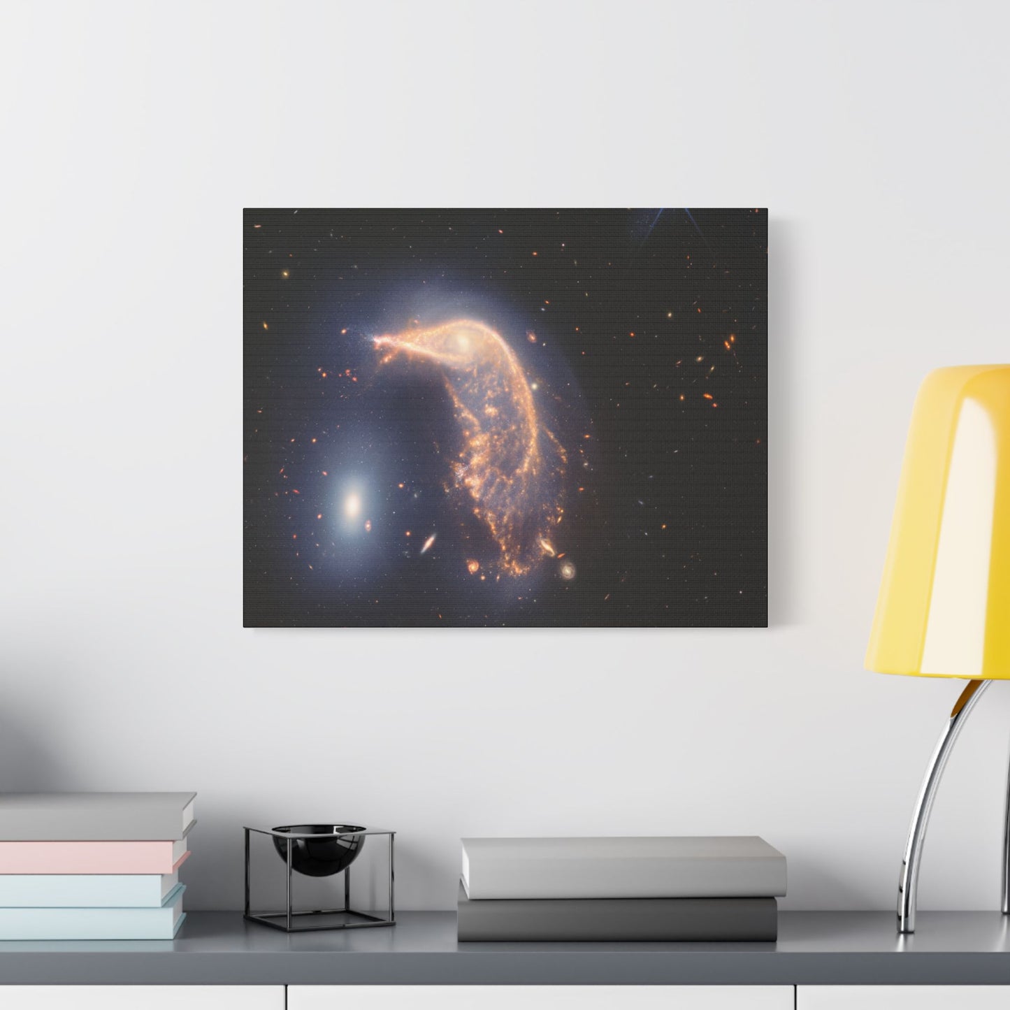 Interacting Galaxies Arp 142, Satin Canvas