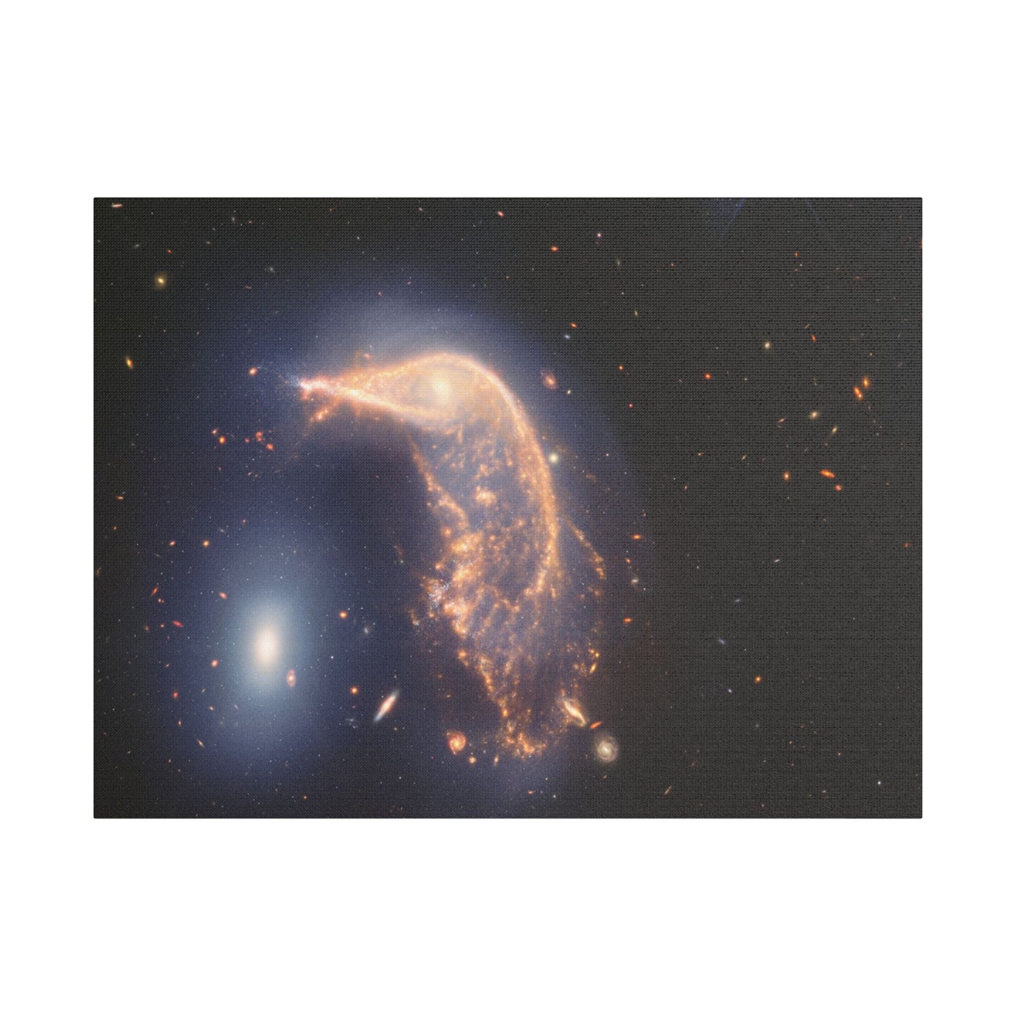 Interacting Galaxies Arp 142, Satin Canvas