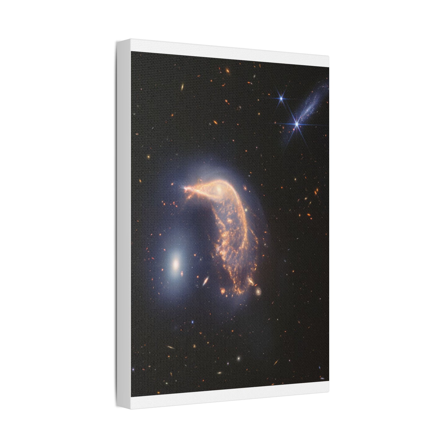 Interacting Galaxies Arp 142, Satin Canvas