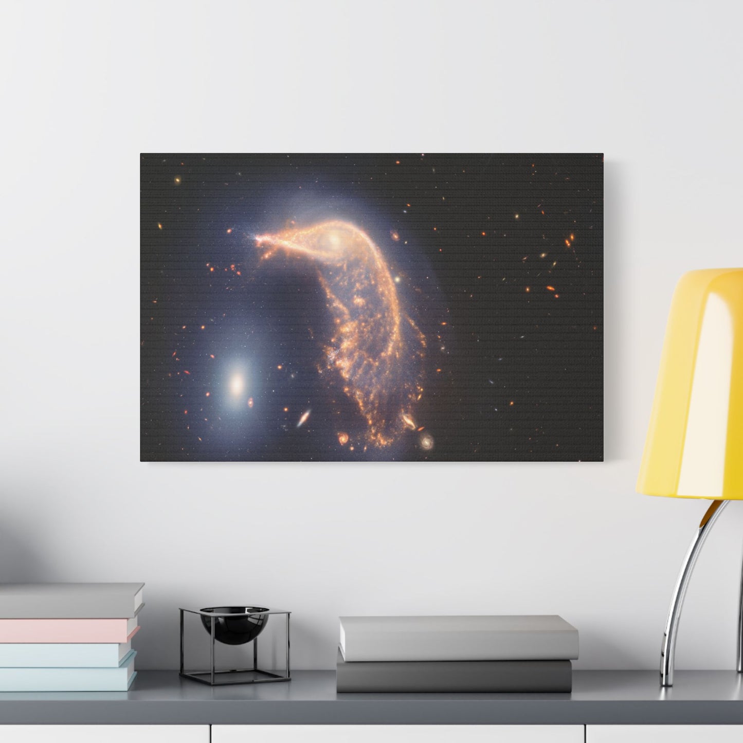 Interacting Galaxies Arp 142, Satin Canvas