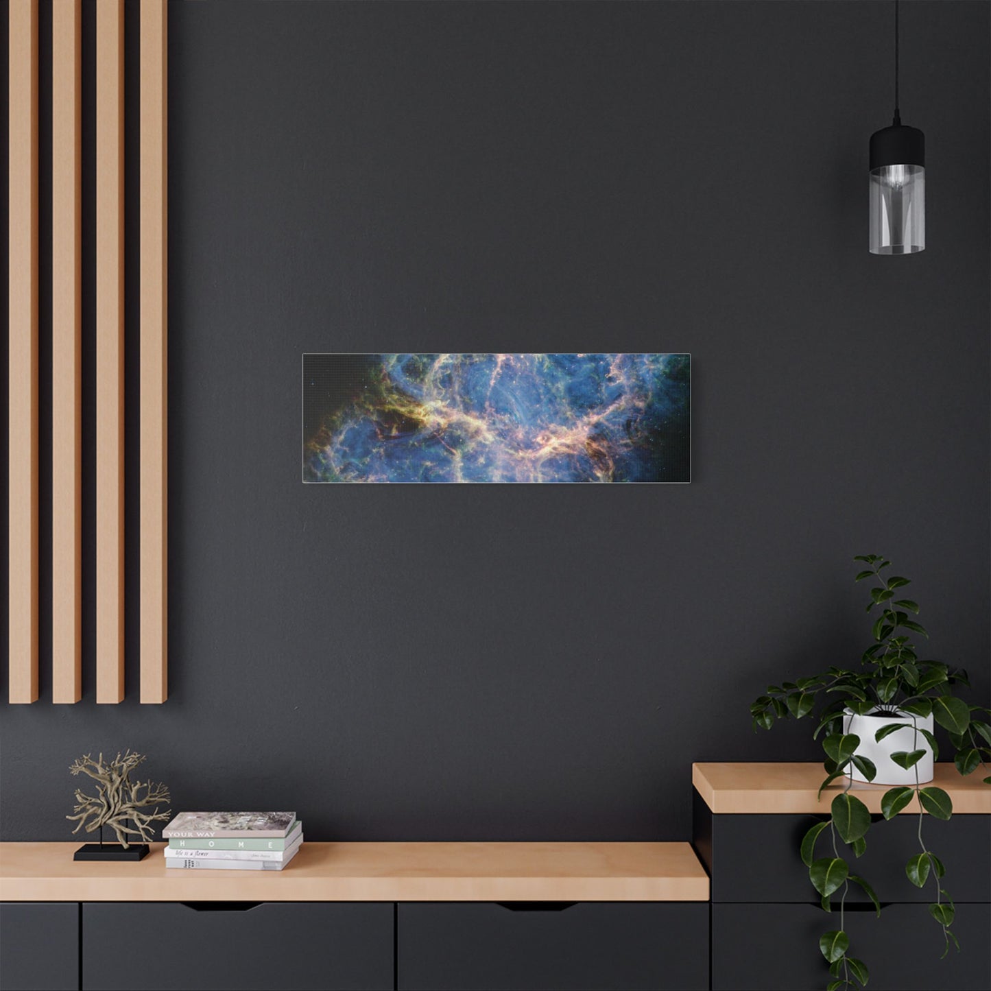 Crab Nebula, Satin Canvas