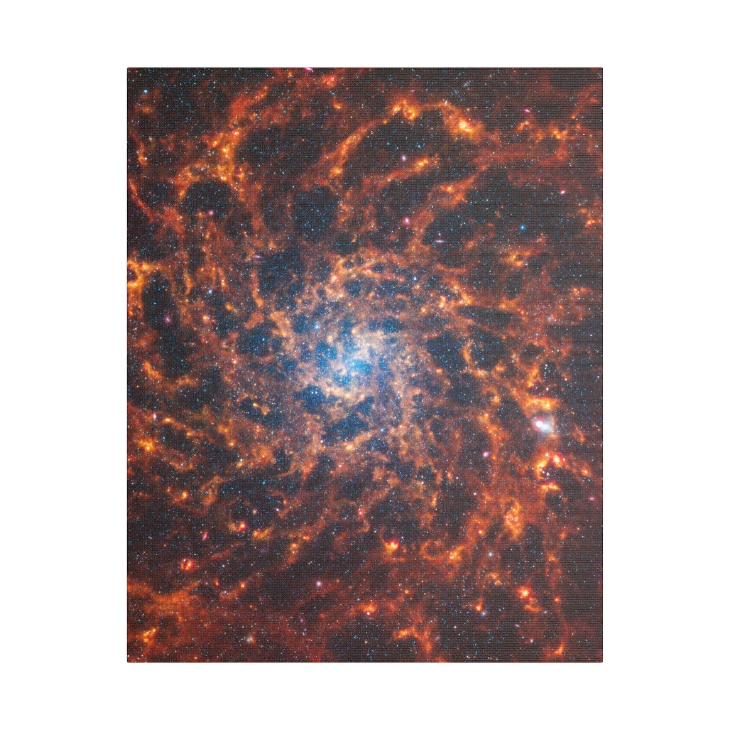 Spiral Galaxy IC 5332, Satin Canvas