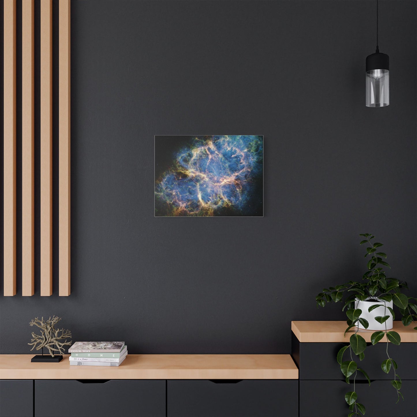 Crab Nebula, Satin Canvas