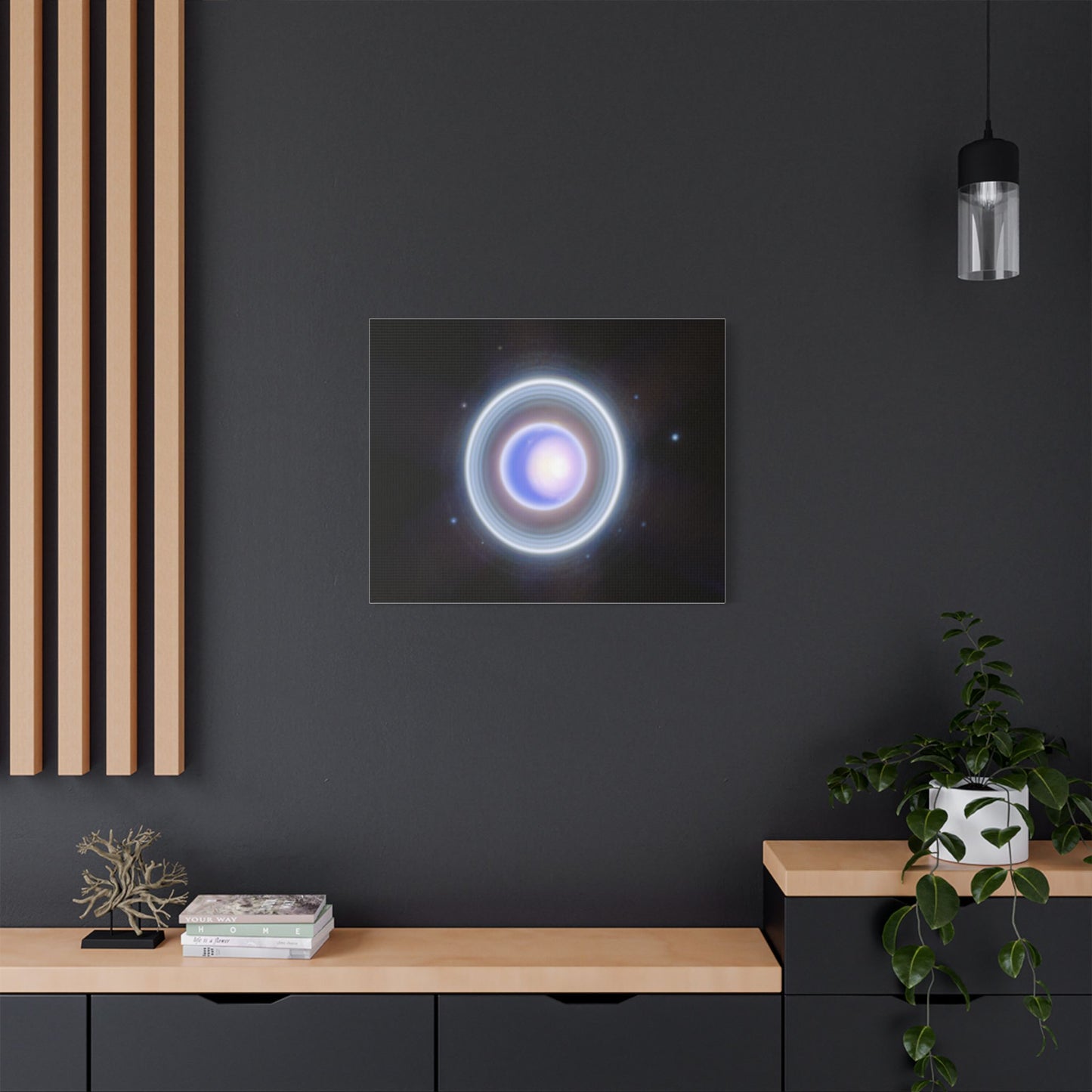 Uranus Close-up, Satin Canvas