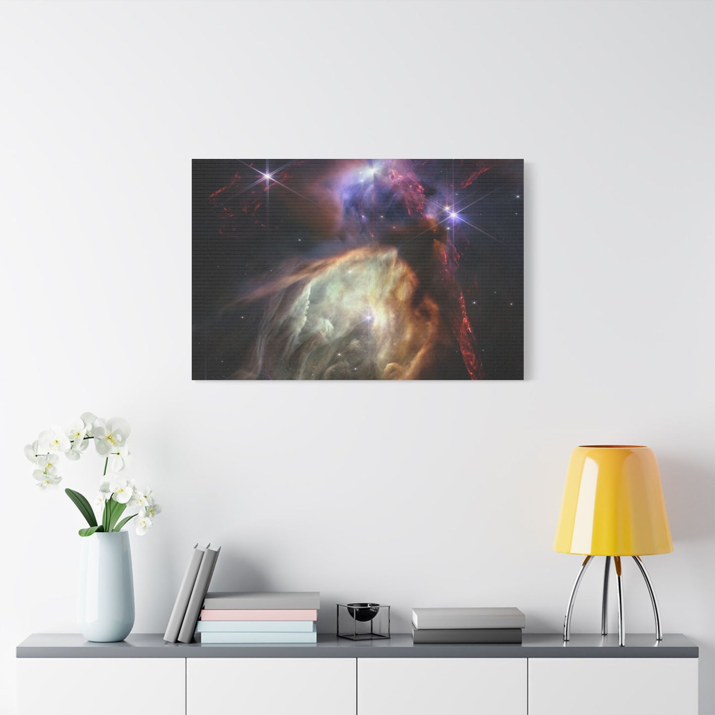 Close-up of Birth of Sun-like Star, Satin Canvas