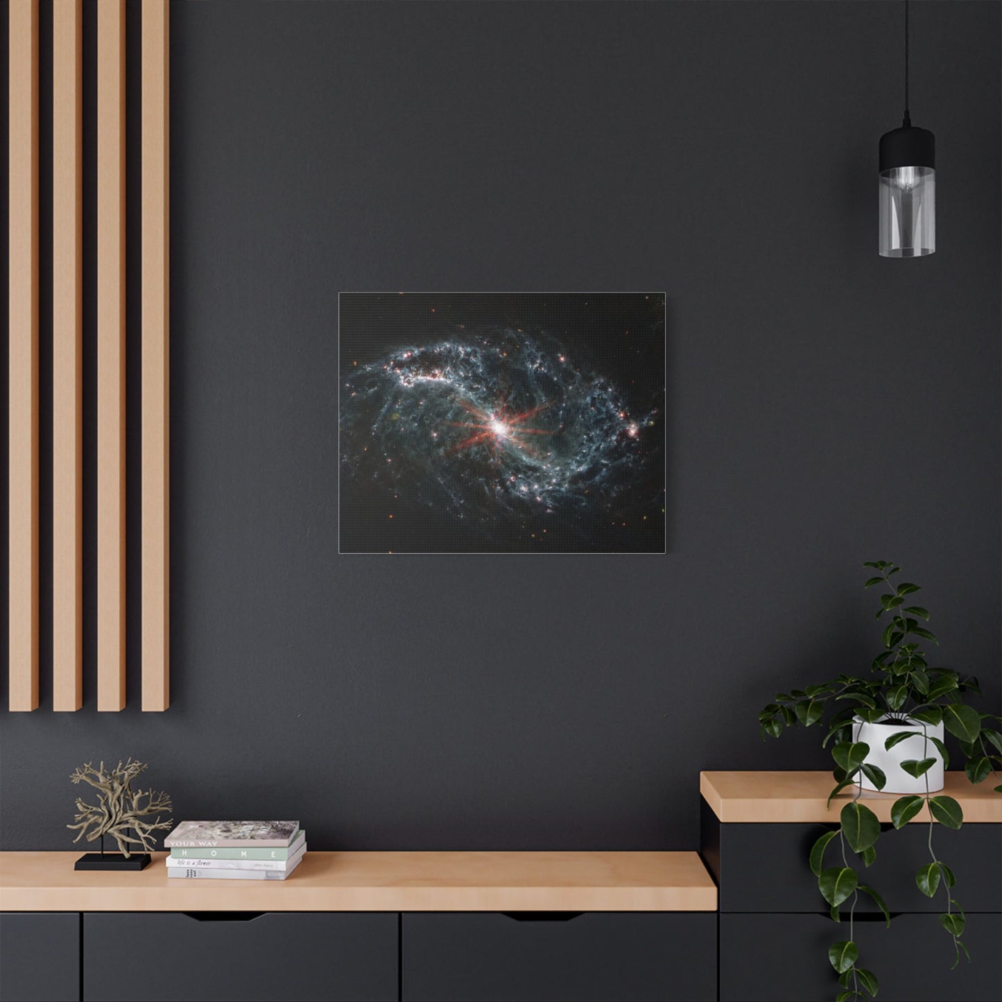 Intricate Networks of Gas and Dust in Nearby Galaxies, Satin Canvas