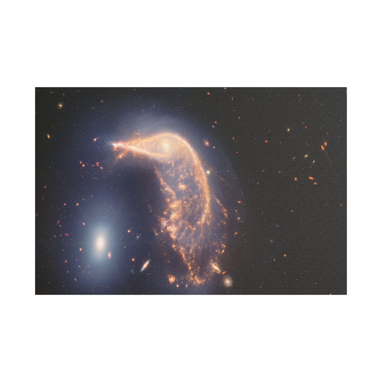 Interacting Galaxies Arp 142, Satin Canvas