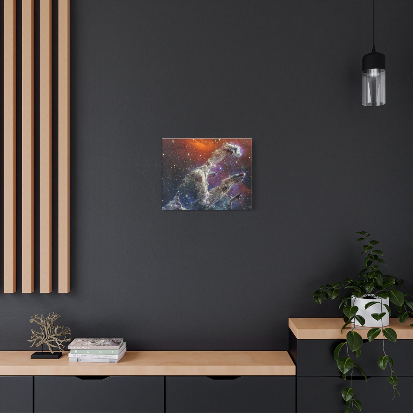 Pillars of Creation, Satin Canvas Print