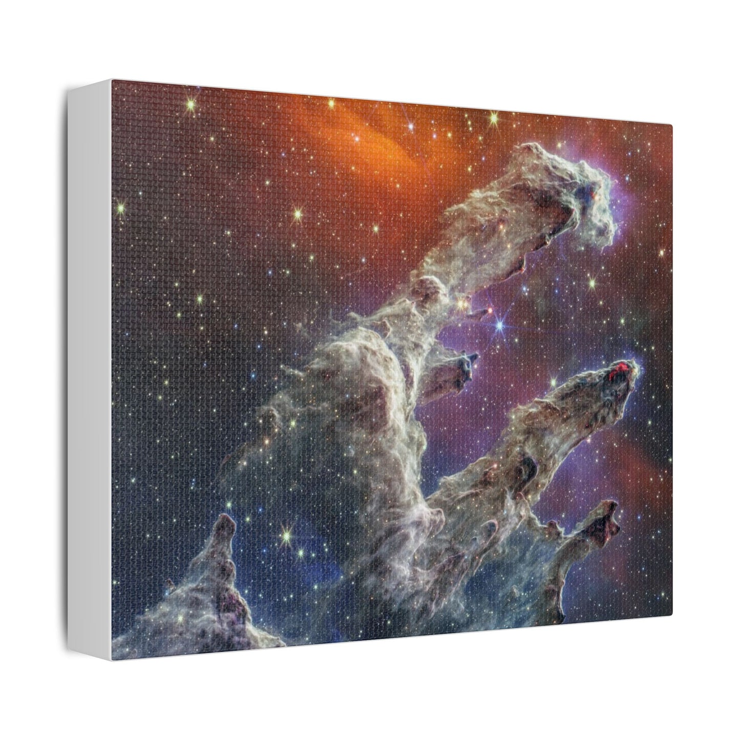 Pillars of Creation, Satin Canvas Print