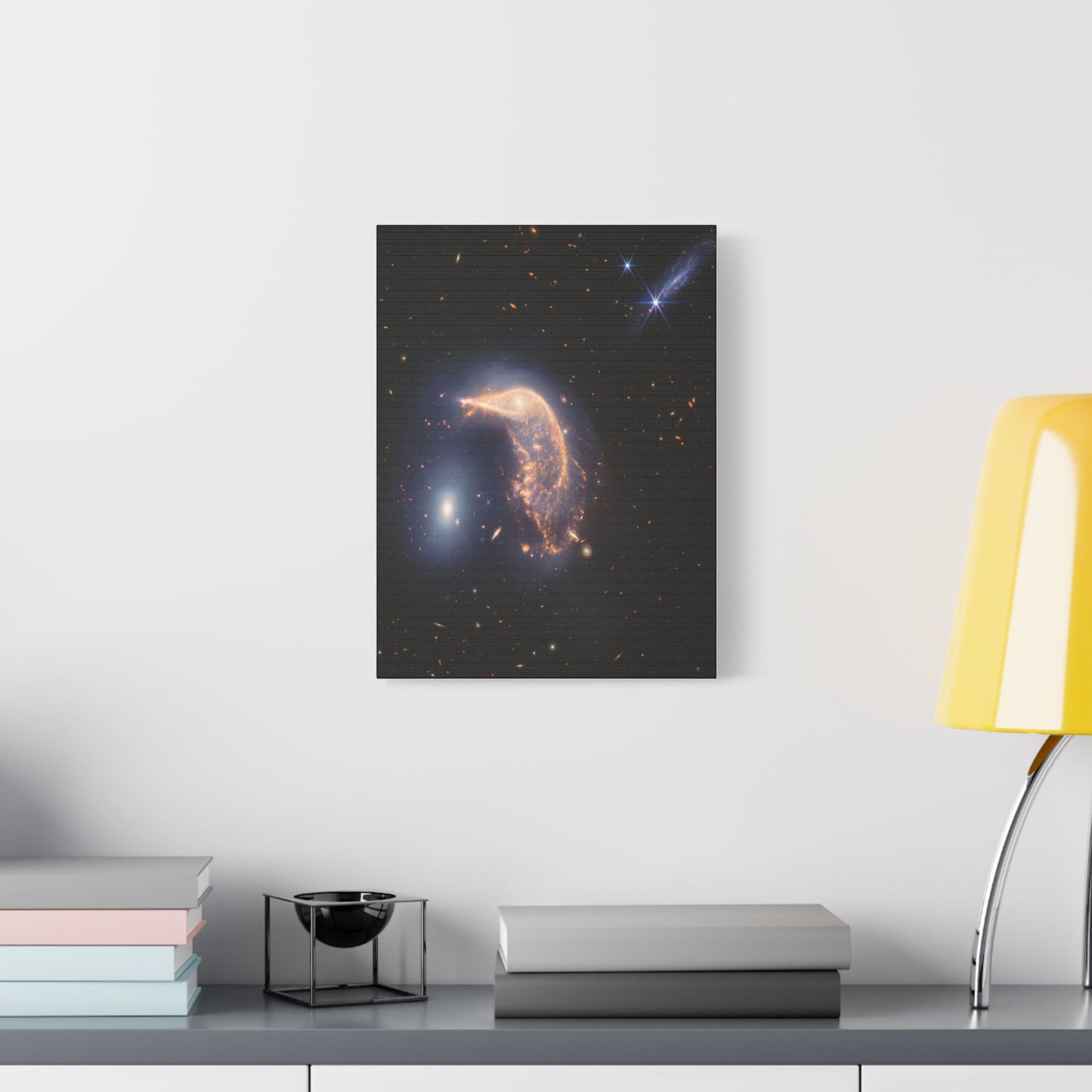 Interacting Galaxies Arp 142, Satin Canvas