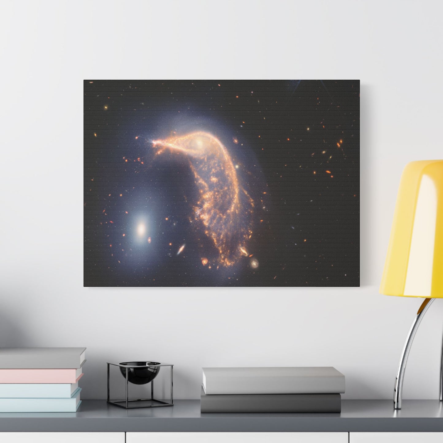 Interacting Galaxies Arp 142, Satin Canvas