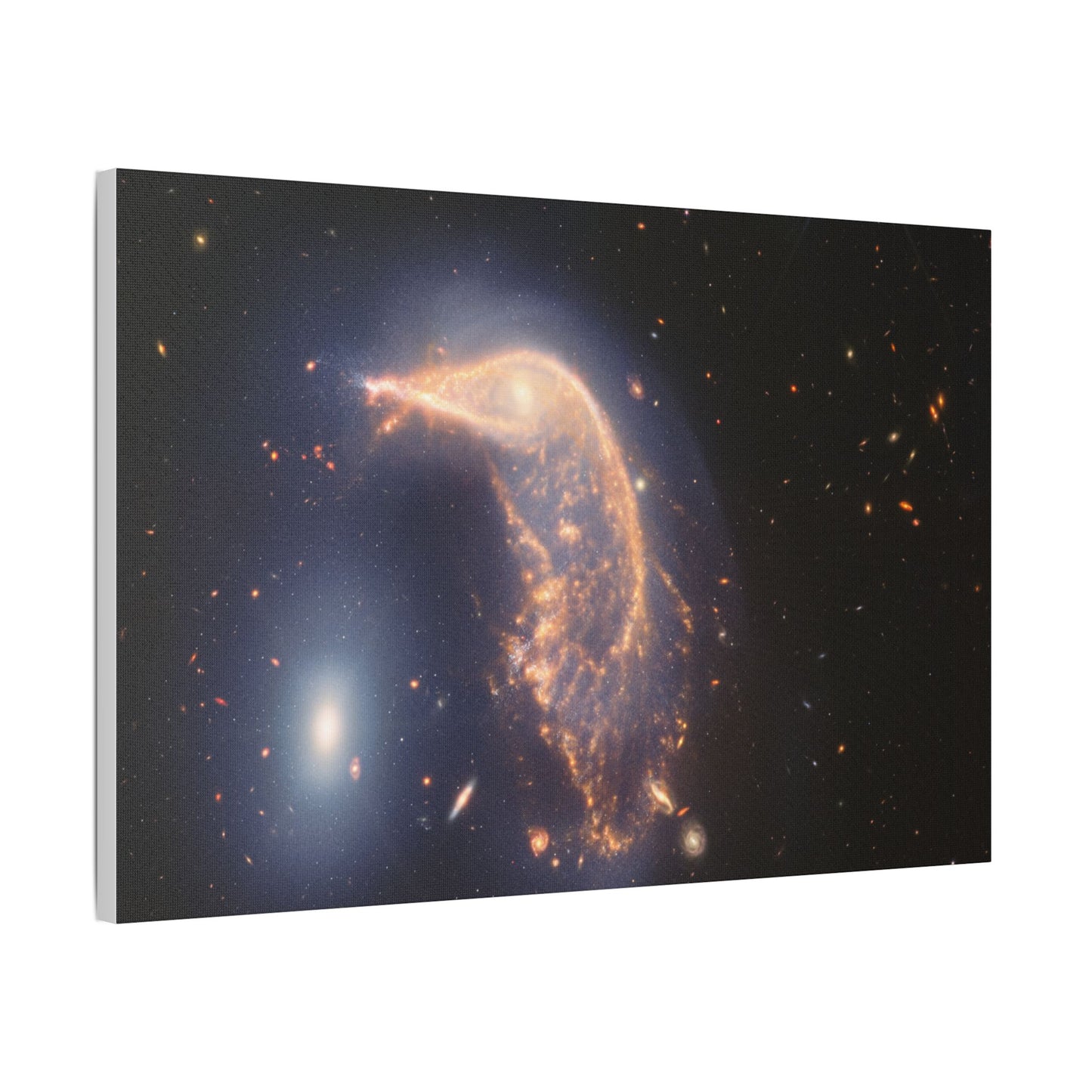 Interacting Galaxies Arp 142, Satin Canvas