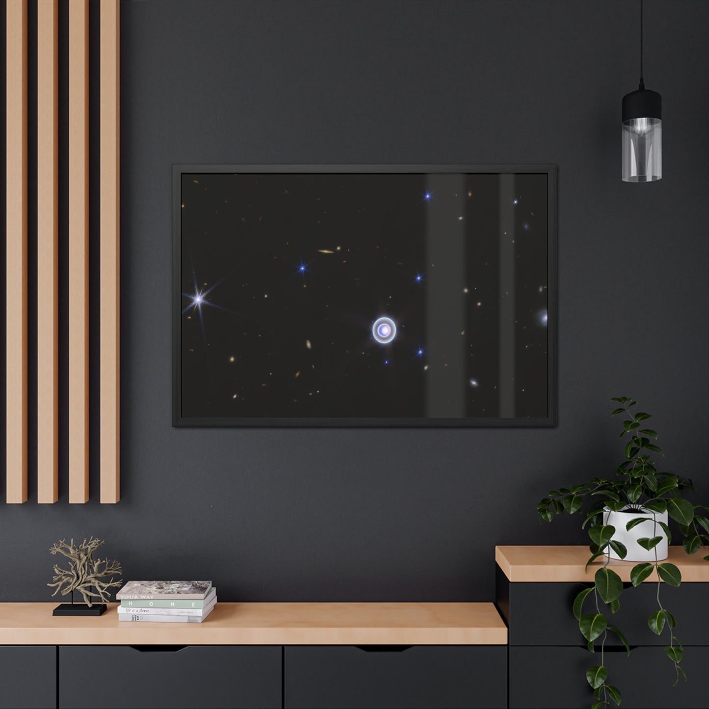 Uranus Wide, Hand Crafted Wooden Framed Poster