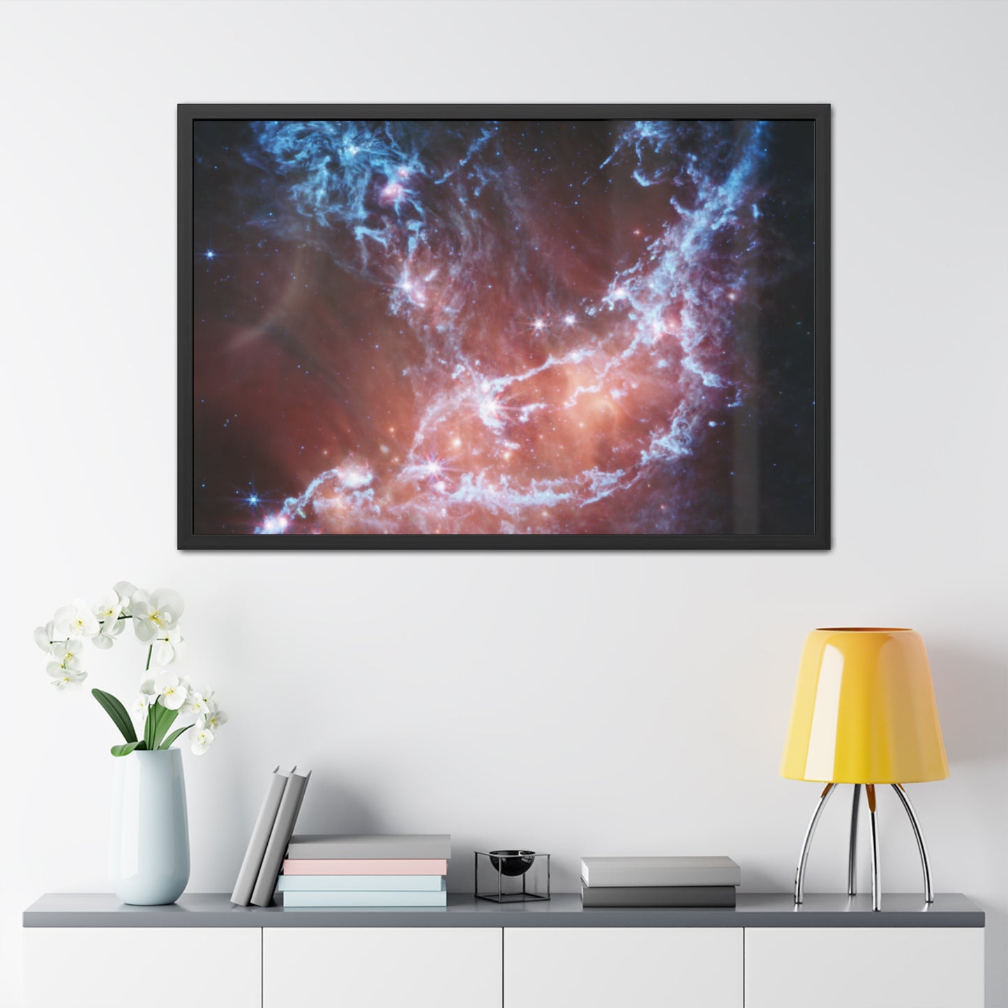NGC 346, Hand Crafted Wooden Framed Poster