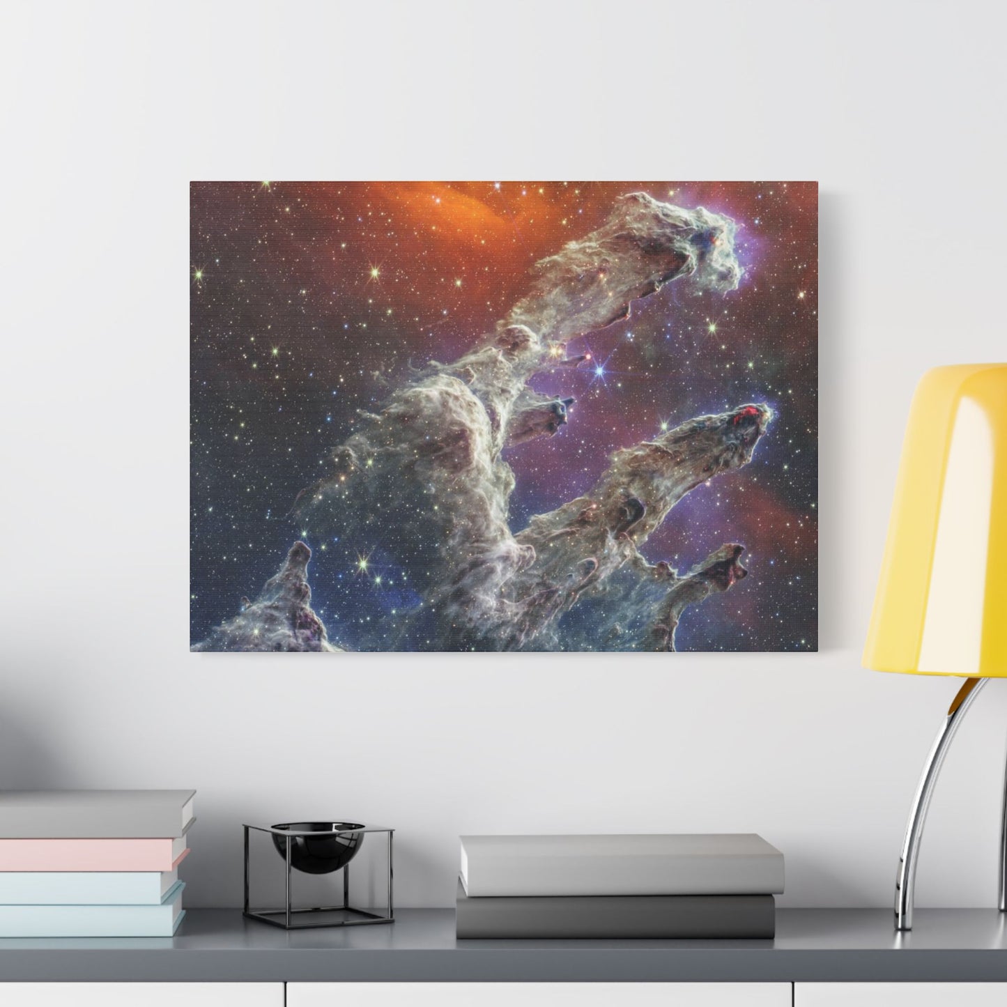 Pillars of Creation, Satin Canvas Print