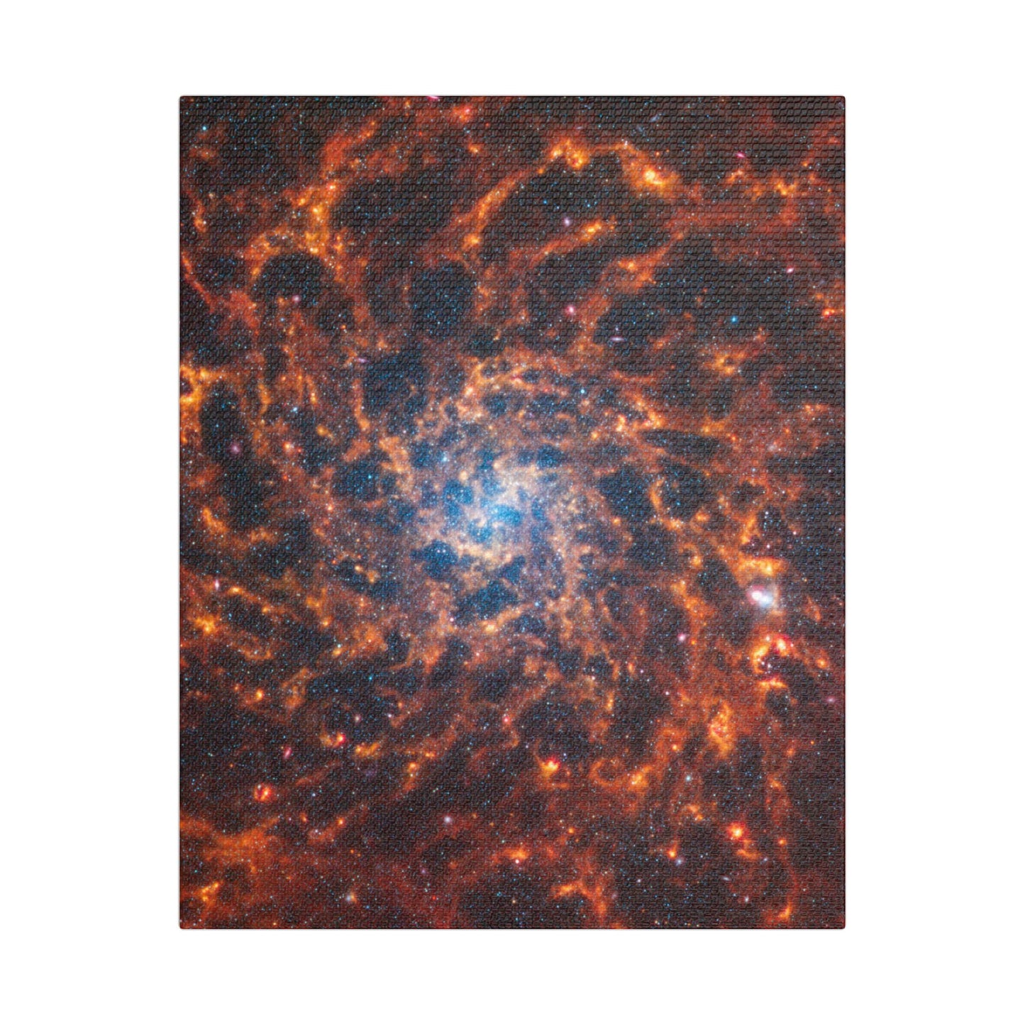 Spiral Galaxy IC 5332, Satin Canvas