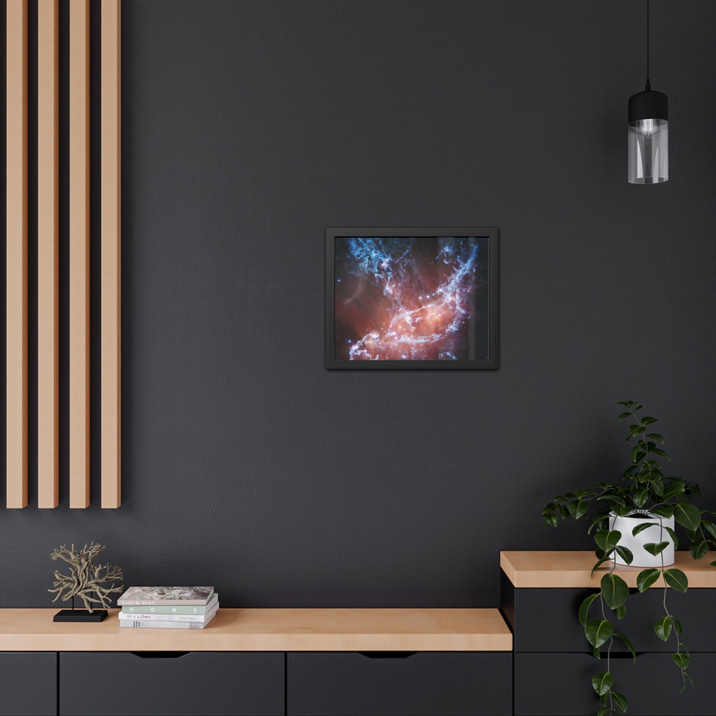 NGC 346, Hand Crafted Wooden Framed Poster