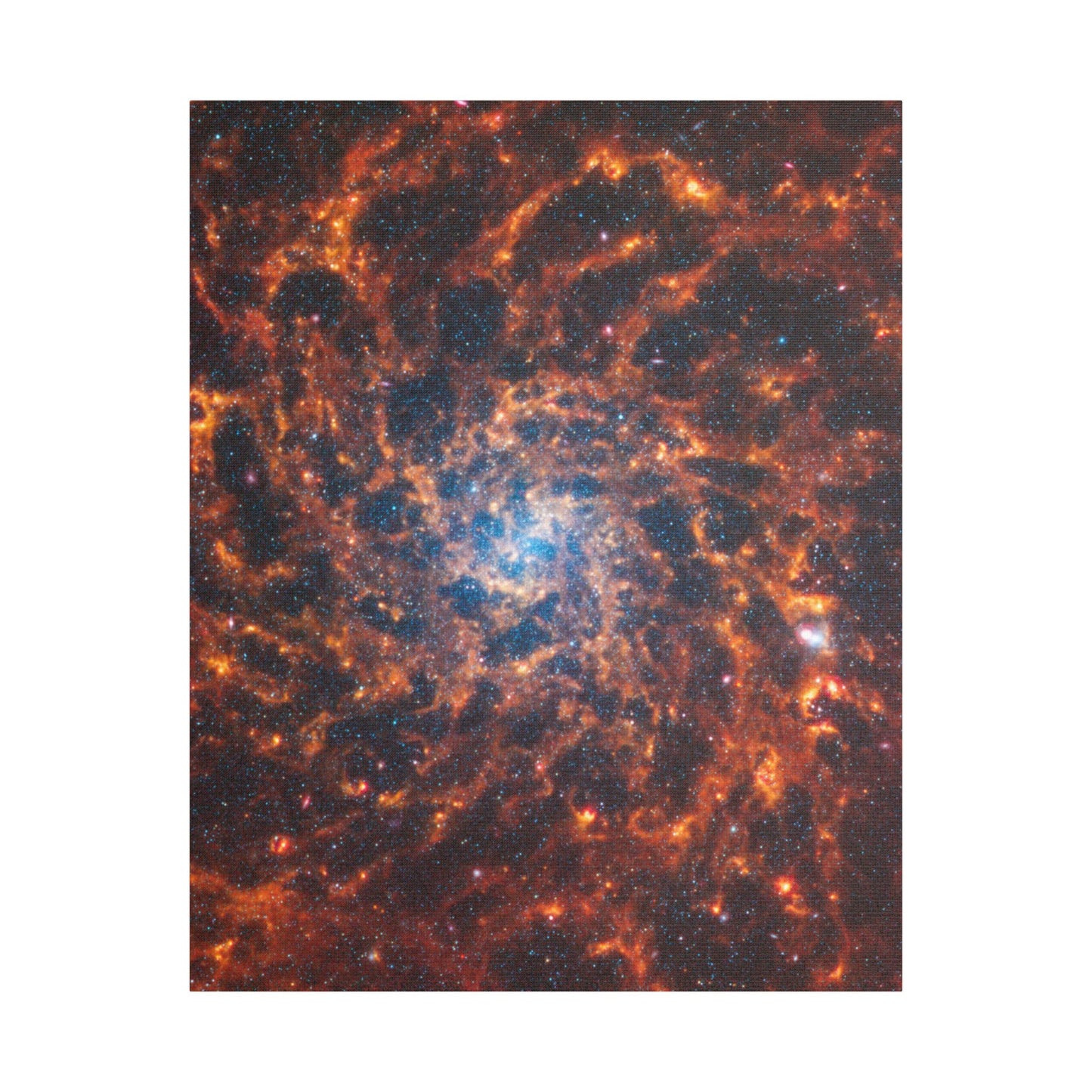 Spiral Galaxy IC 5332, Satin Canvas