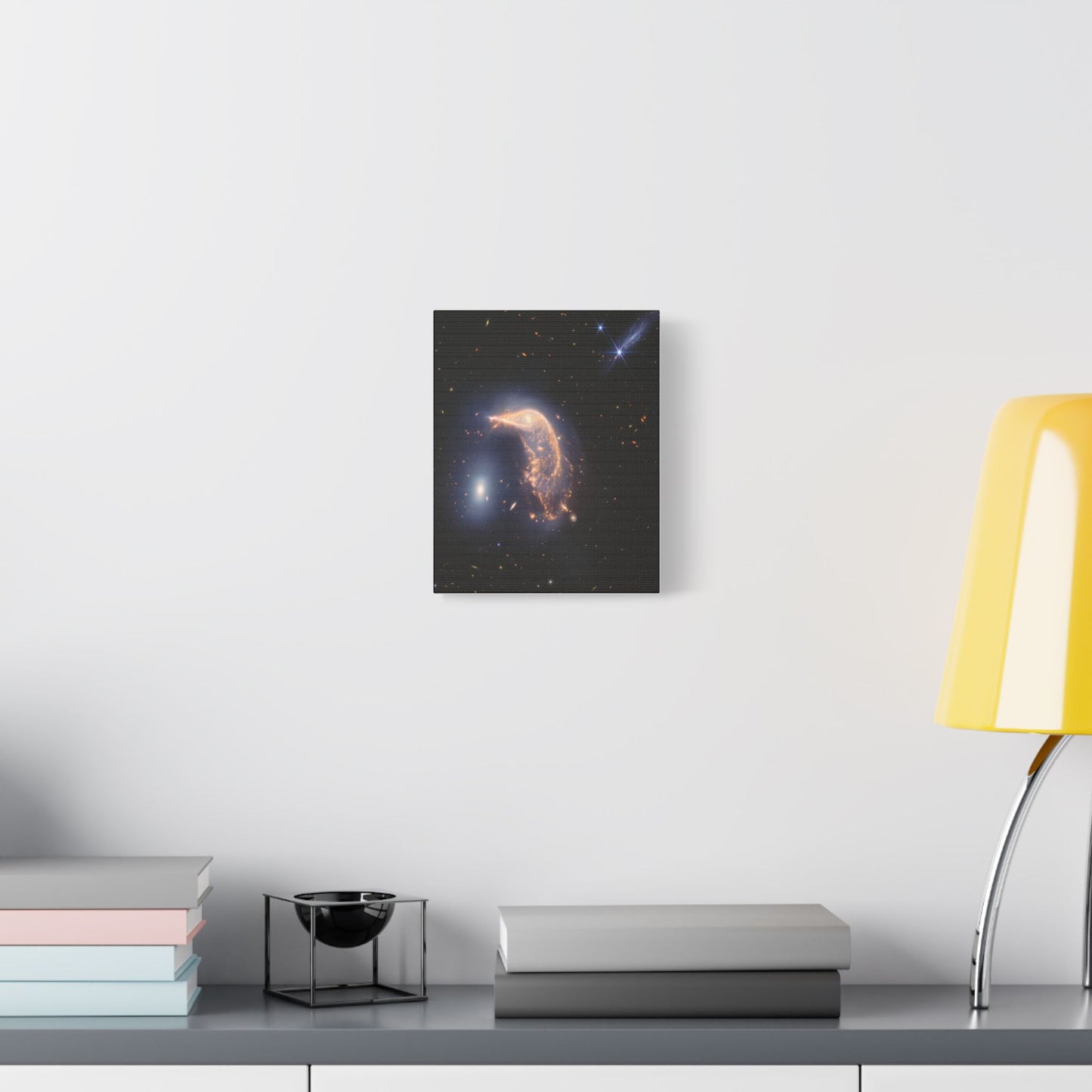 Interacting Galaxies Arp 142, Satin Canvas