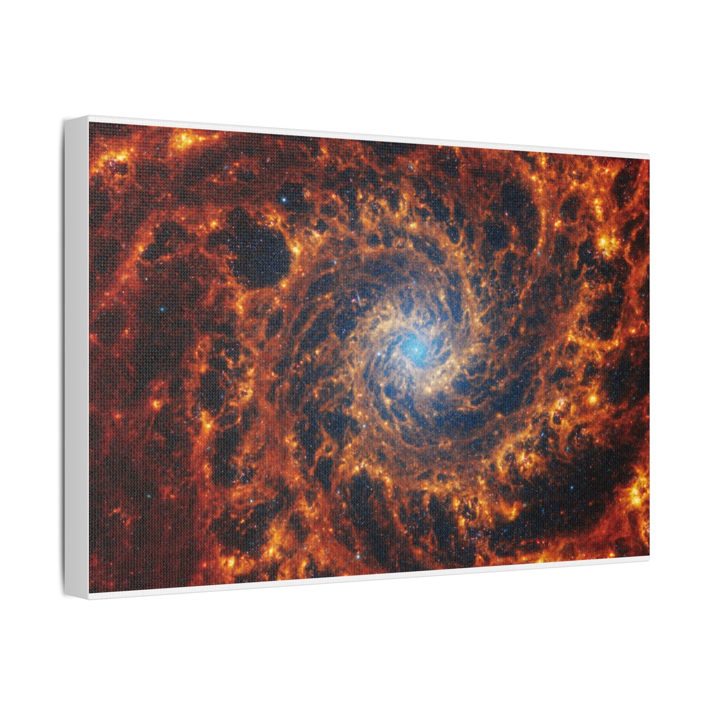 Spiral Galaxy NGC 628, Satin Canvas