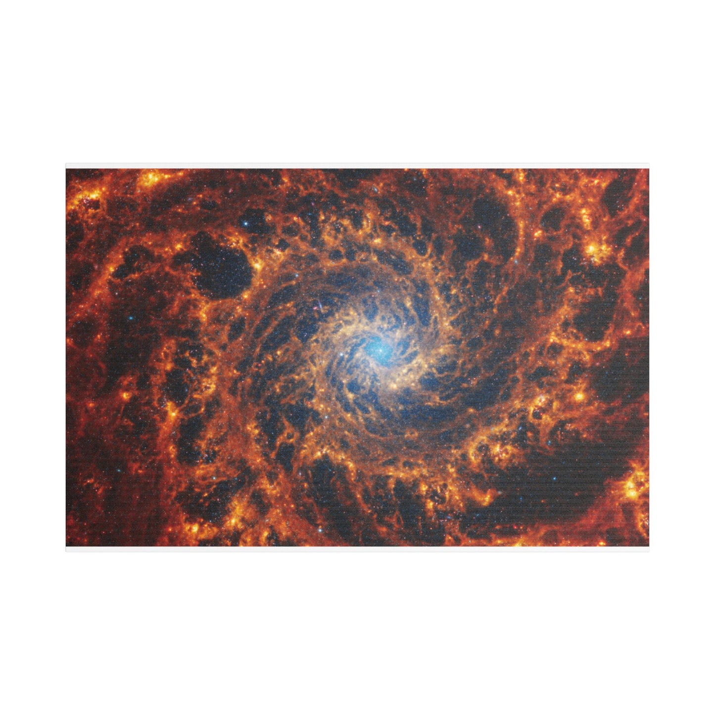 Spiral Galaxy NGC 628, Satin Canvas