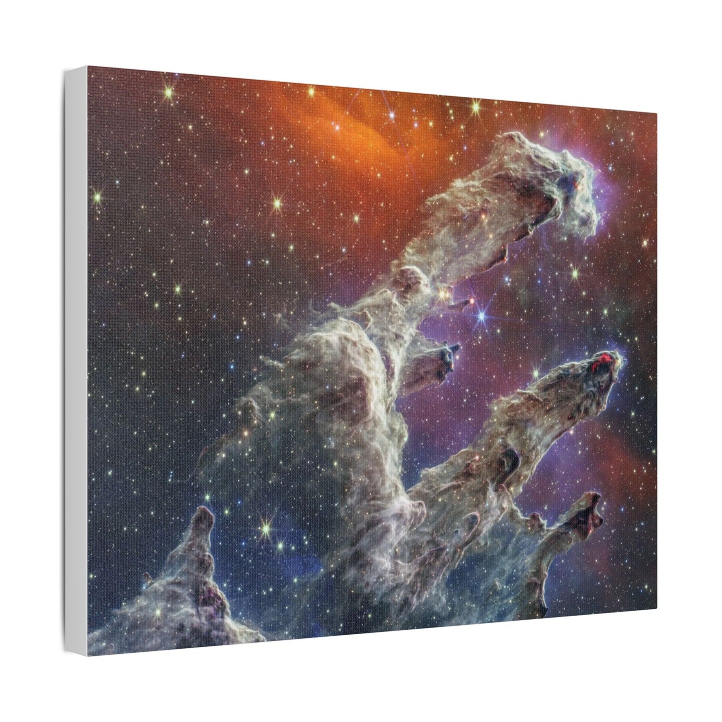 Pillars of Creation, Satin Canvas Print