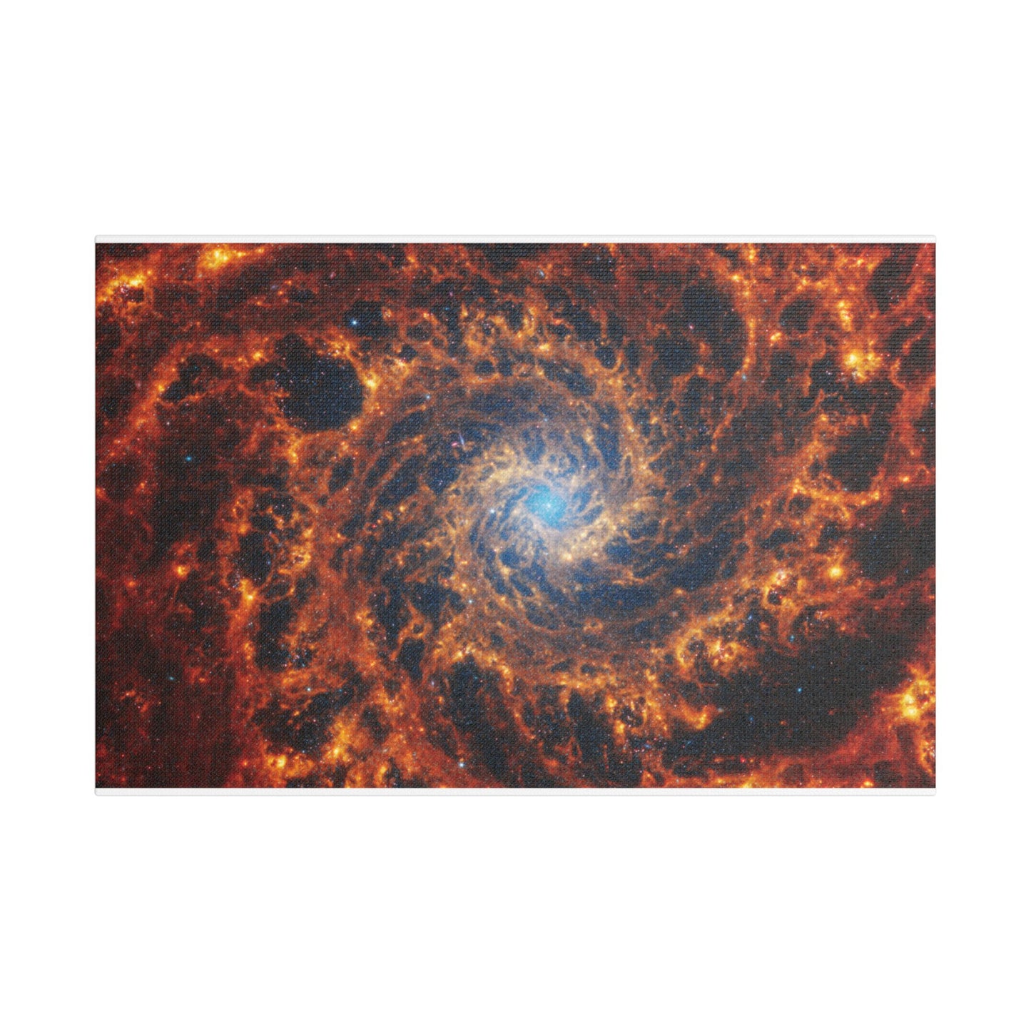 Spiral Galaxy NGC 628, Satin Canvas