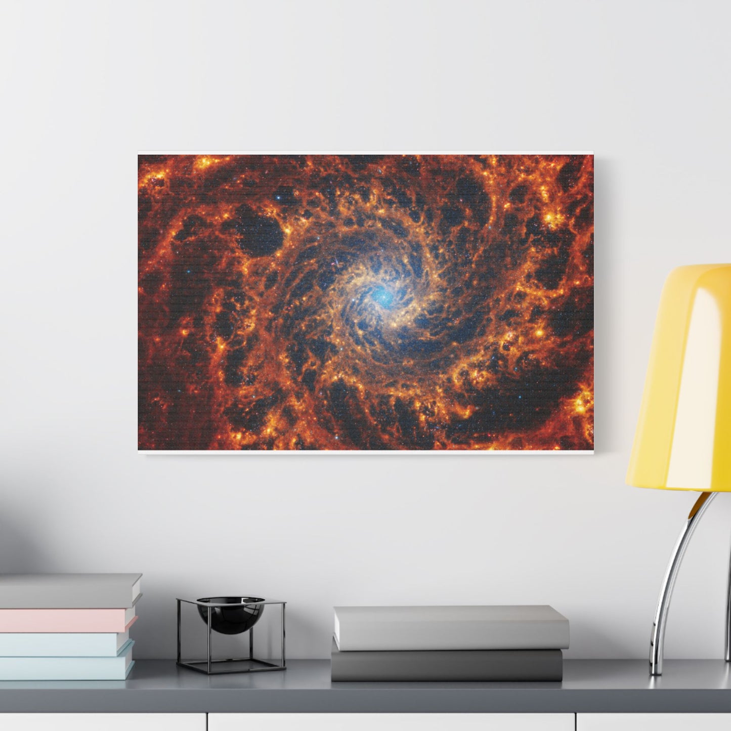 Spiral Galaxy NGC 628, Satin Canvas