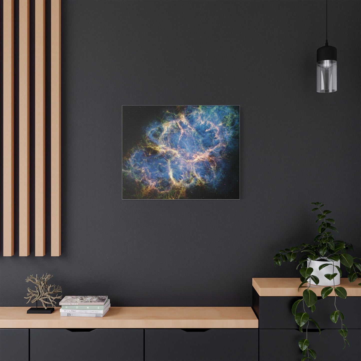 Crab Nebula, Satin Canvas