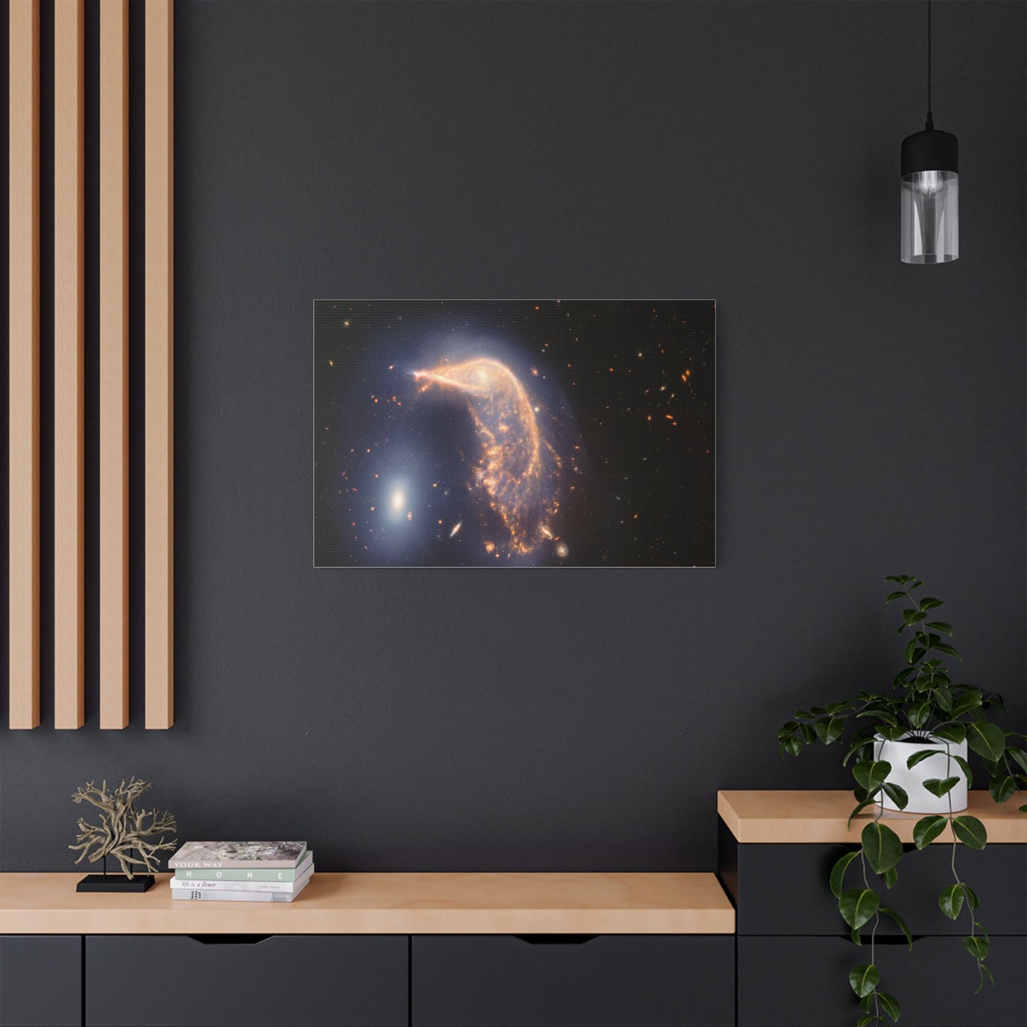 Interacting Galaxies Arp 142, Satin Canvas