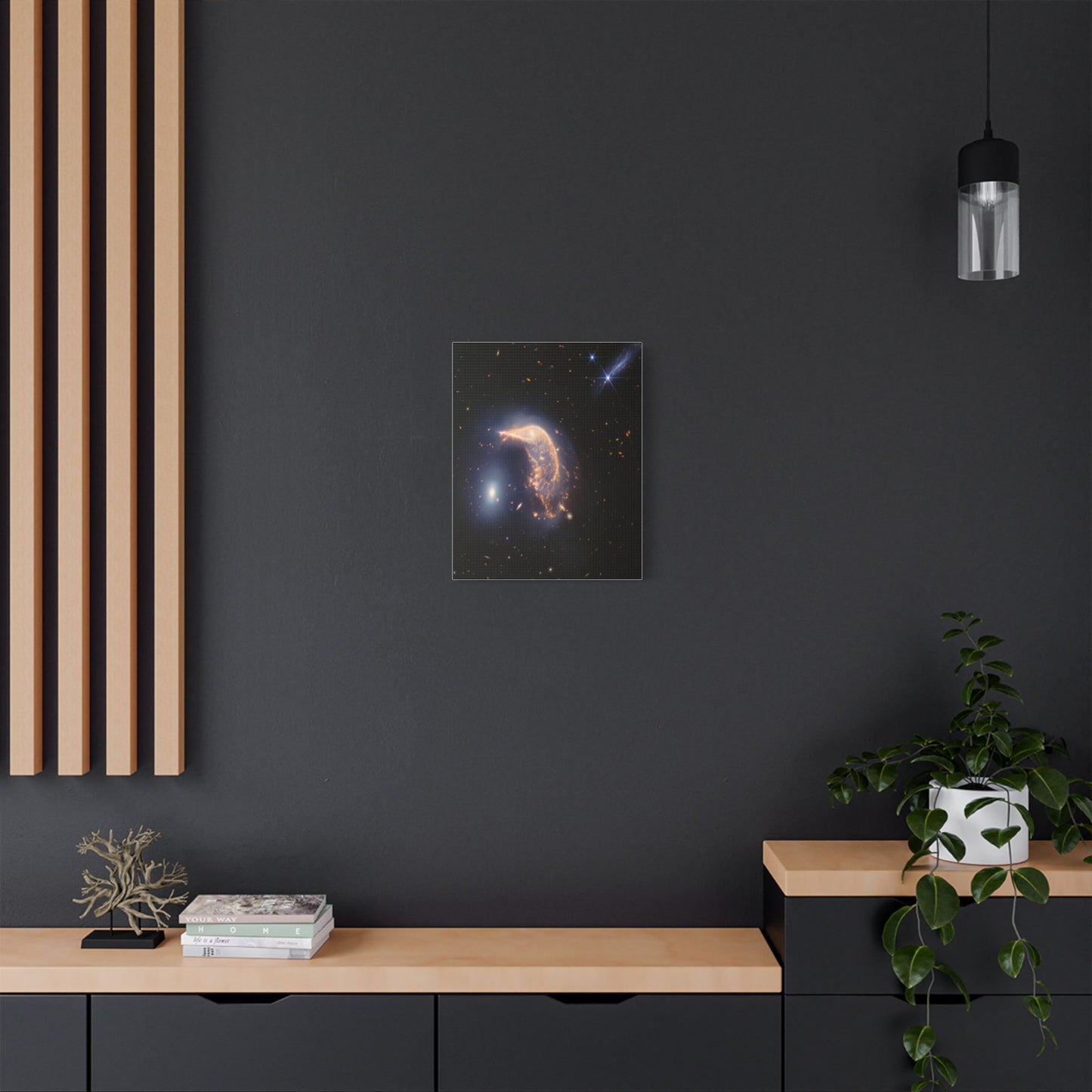 Interacting Galaxies Arp 142, Satin Canvas