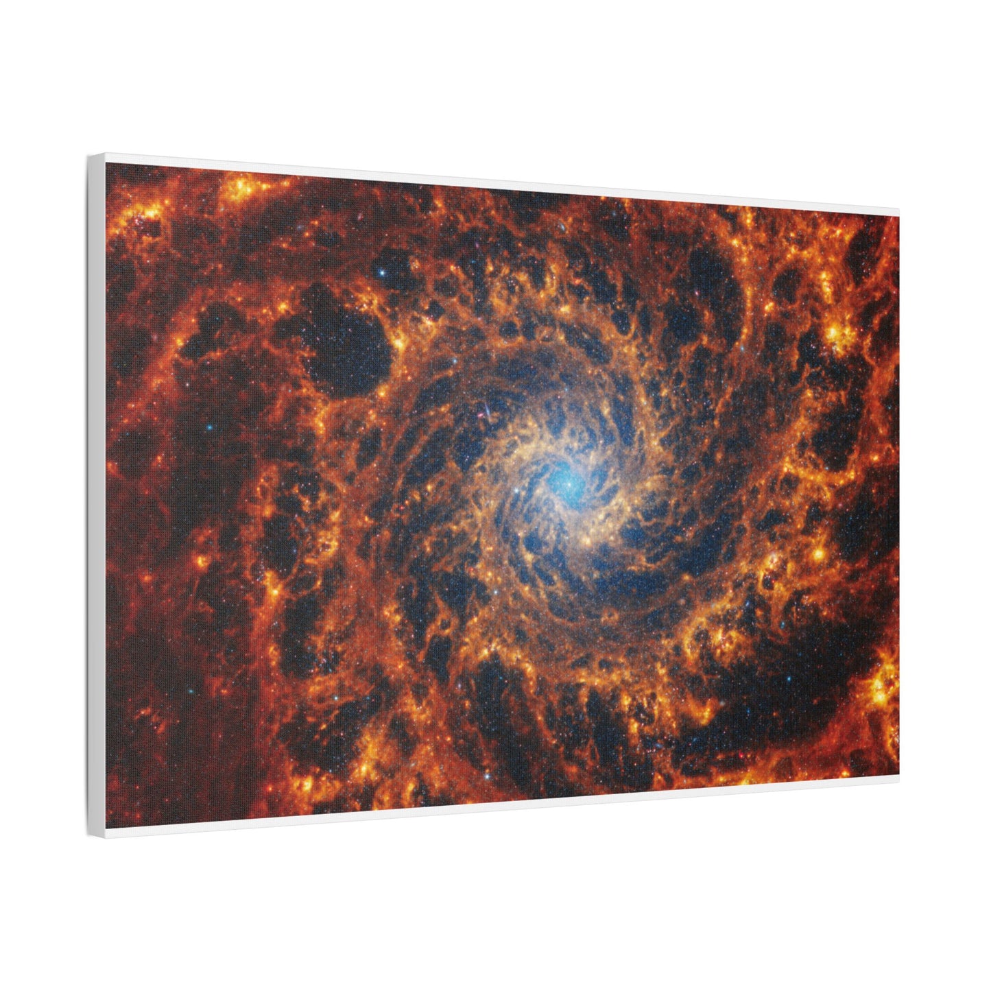 Spiral Galaxy NGC 628, Satin Canvas