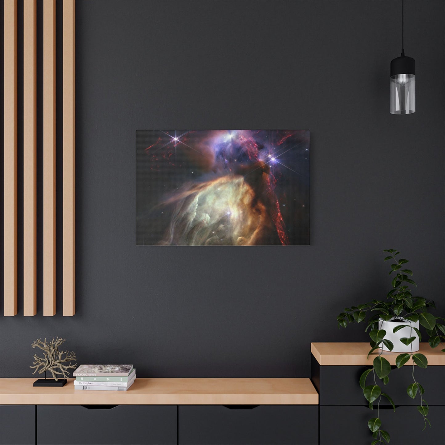Close-up of Birth of Sun-like Star, Satin Canvas
