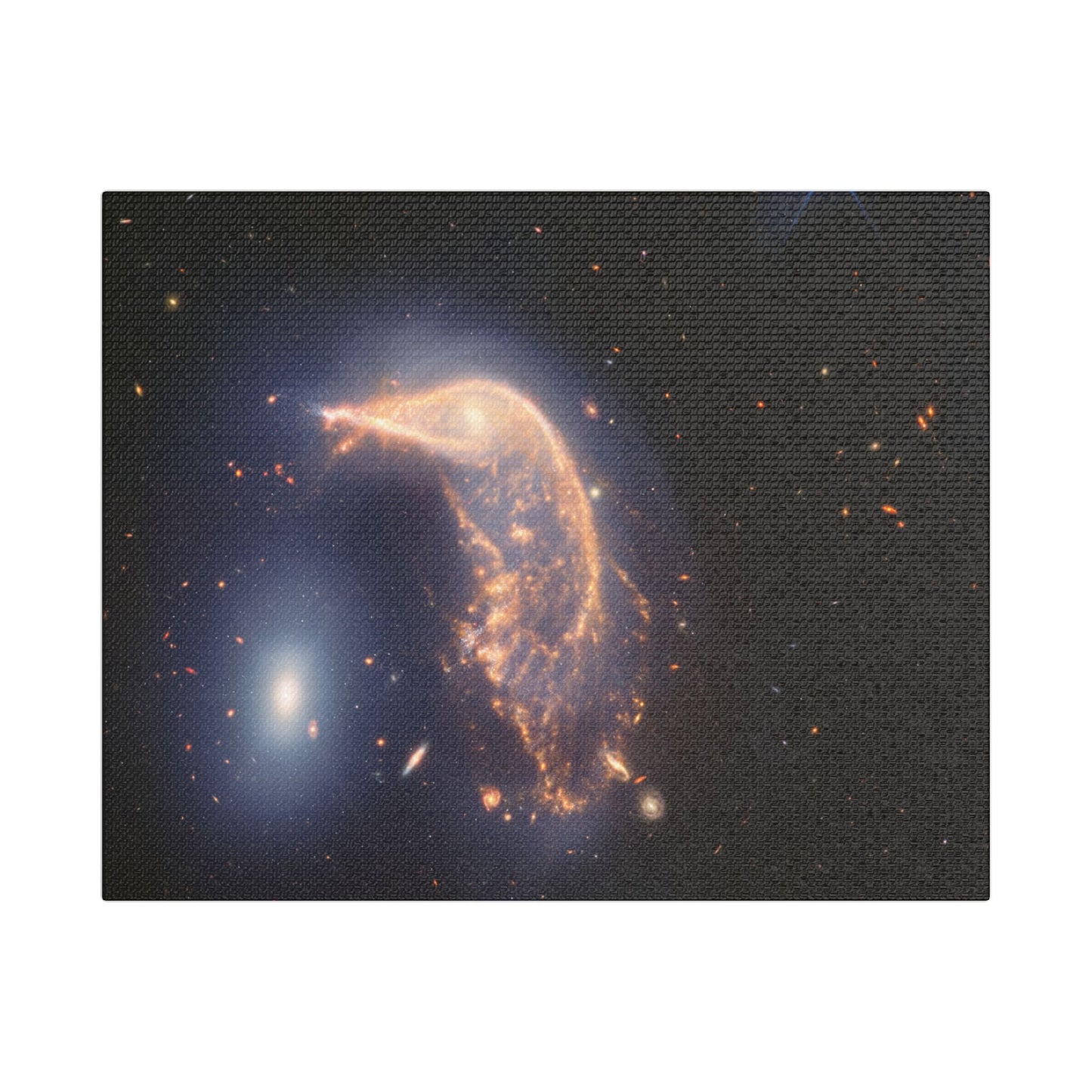 Interacting Galaxies Arp 142, Satin Canvas