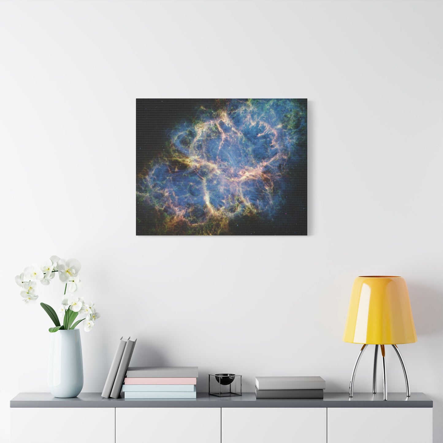 Crab Nebula, Satin Canvas