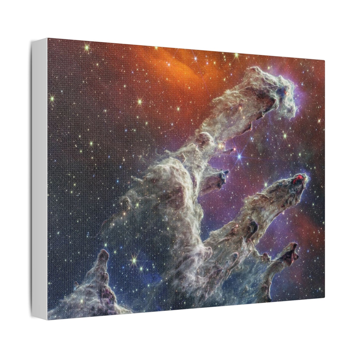 Pillars of Creation, Satin Canvas Print