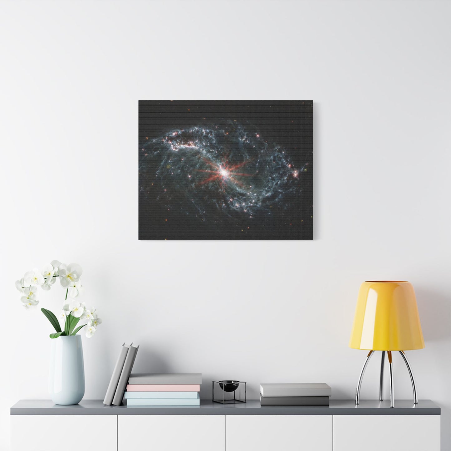 Intricate Networks of Gas and Dust in Nearby Galaxies, Satin Canvas