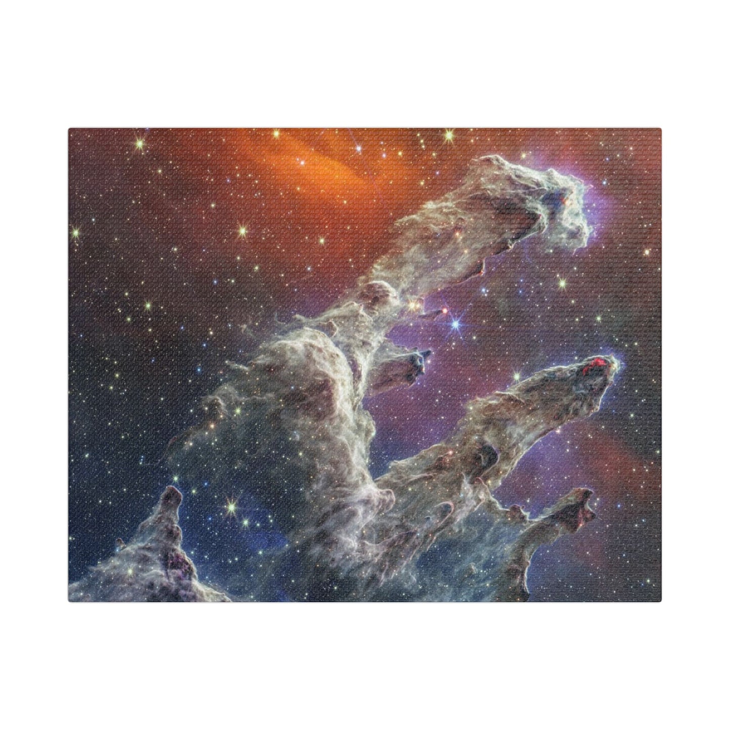 Pillars of Creation, Satin Canvas Print