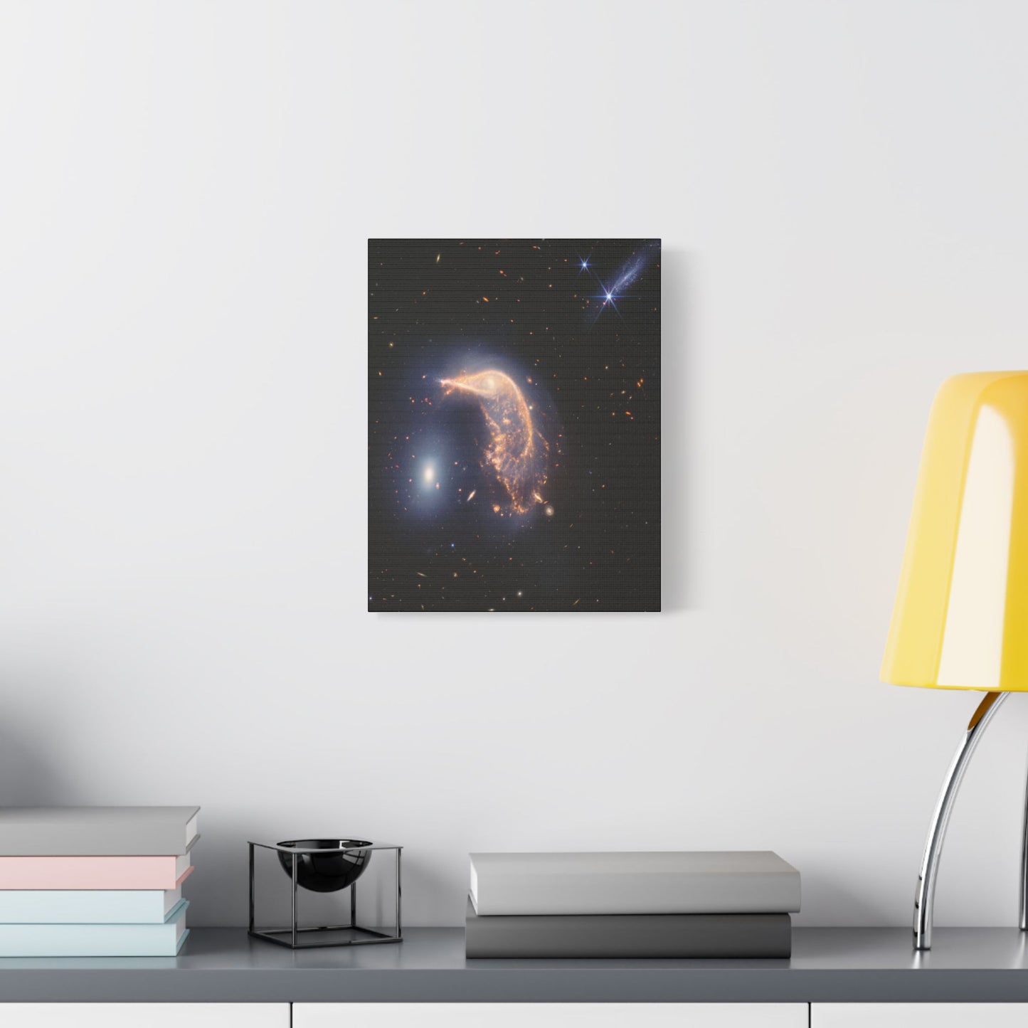 Interacting Galaxies Arp 142, Satin Canvas