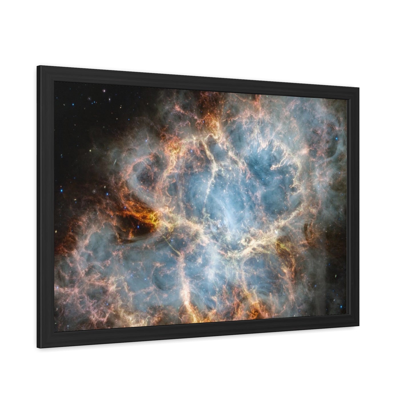 The Crab Nebula, Hand Crafted Wooden Framed Poster