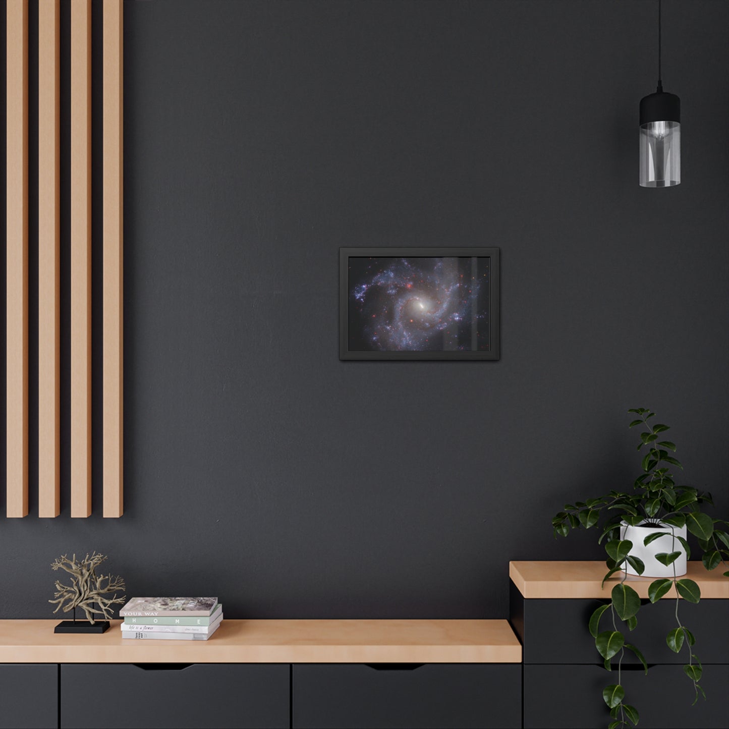 NGC 5468, Hand Crafted Wooden Framed Poster