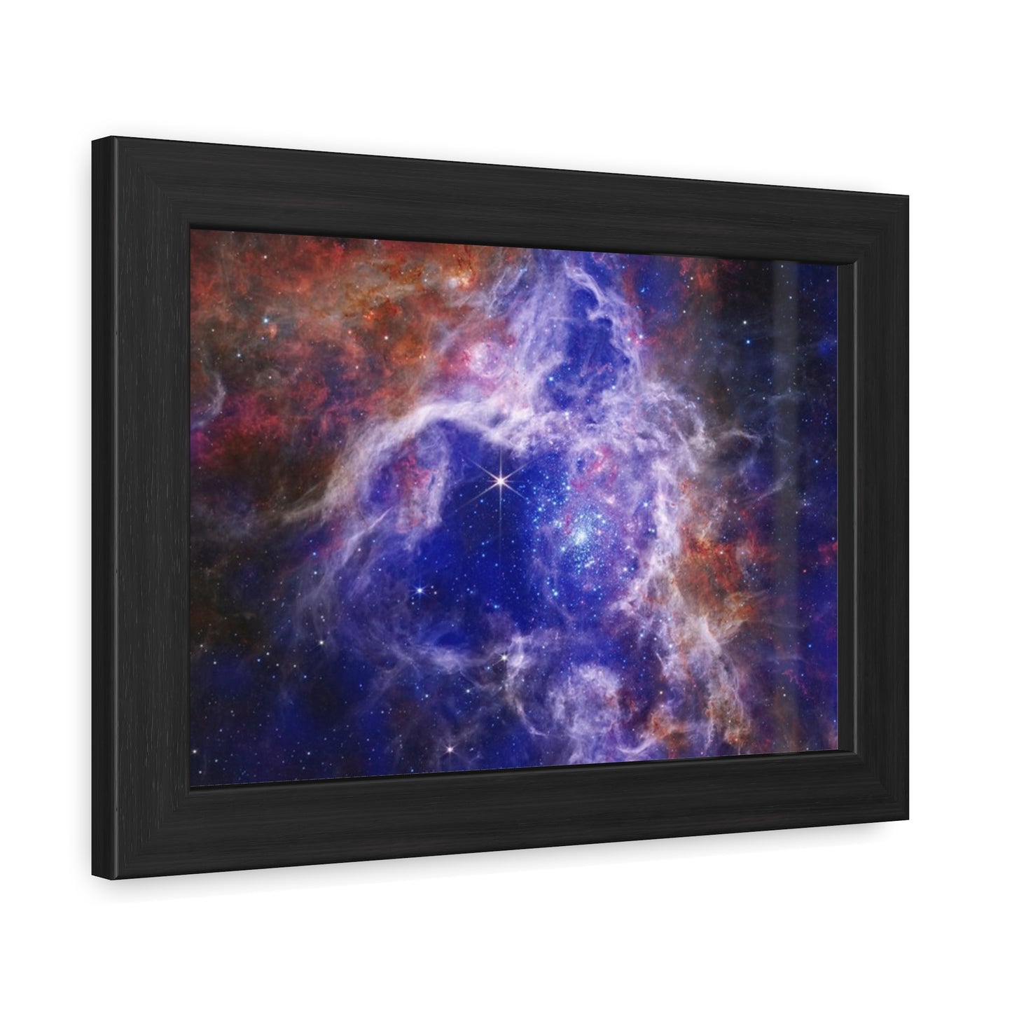 The Tarantula Nebula, Hand Crafter Wooden Framed Poster