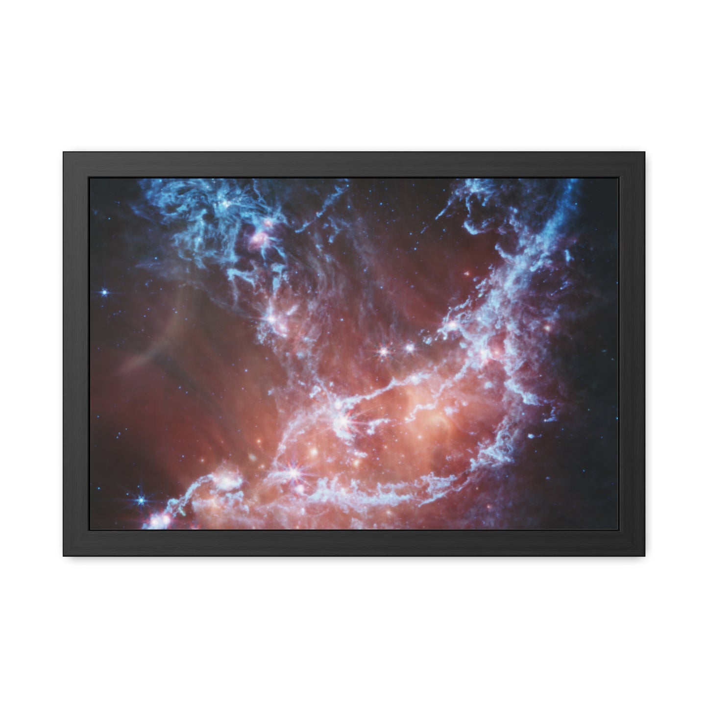 NGC 346, Hand Crafted Wooden Framed Poster