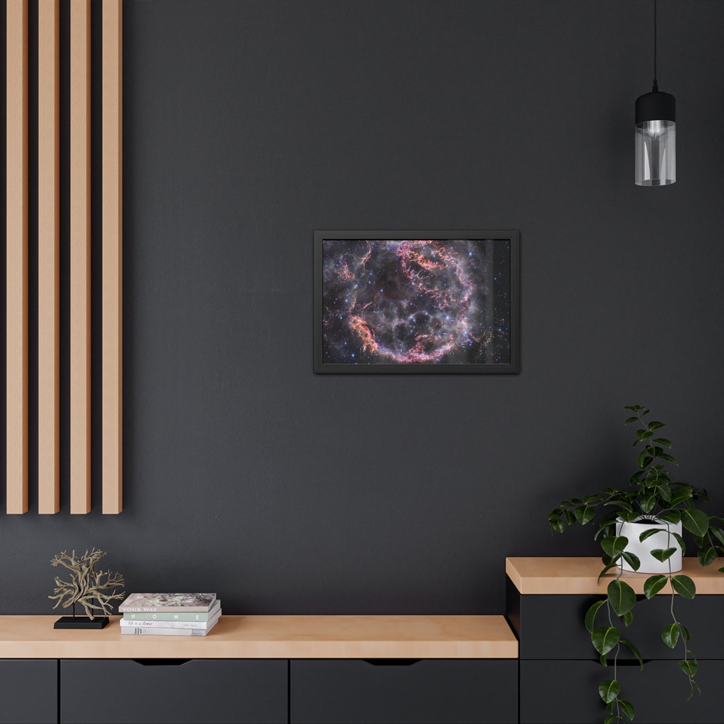 Cassiopeia A, Hand Crafted Wooden Framed Poster