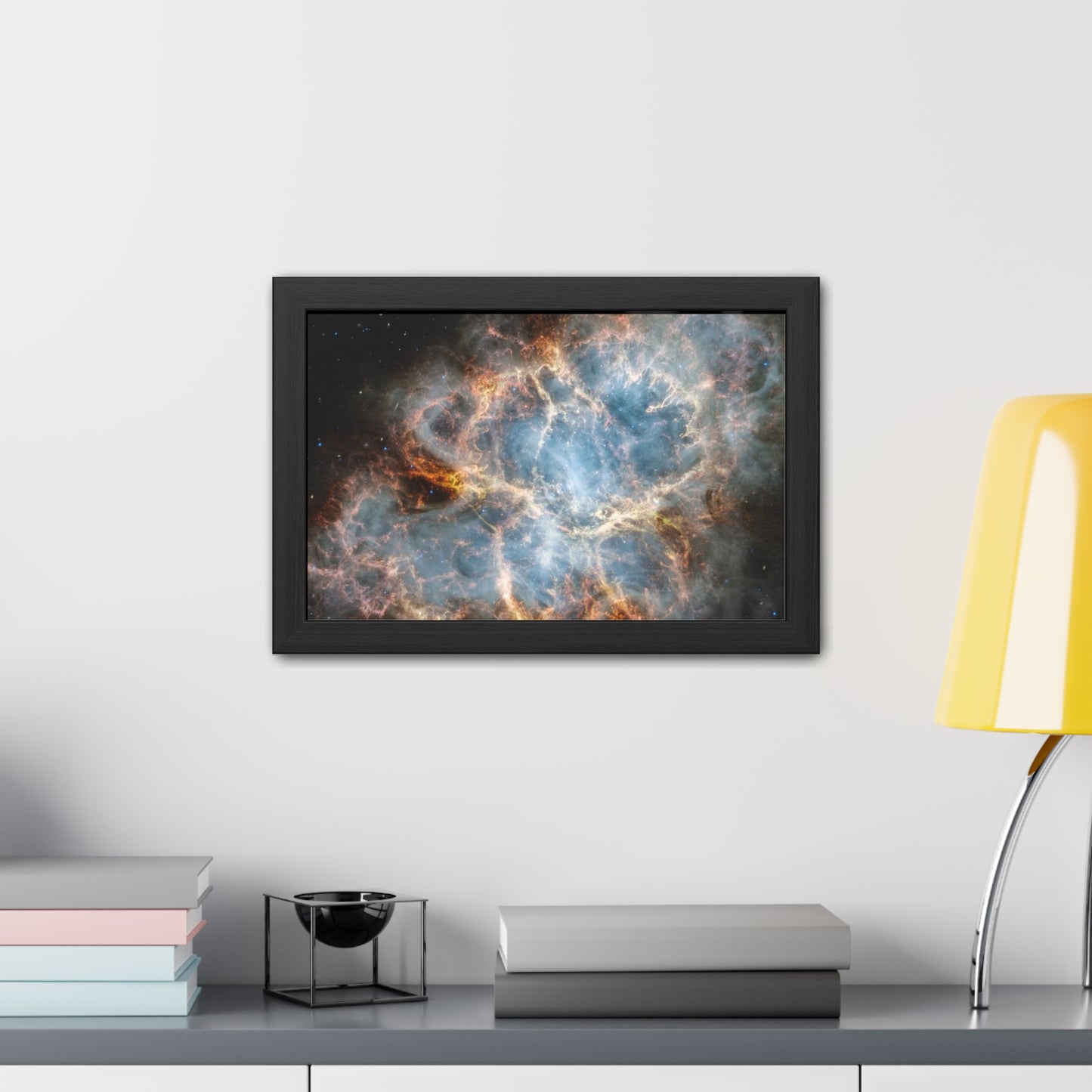 The Crab Nebula, Hand Crafted Wooden Framed Poster