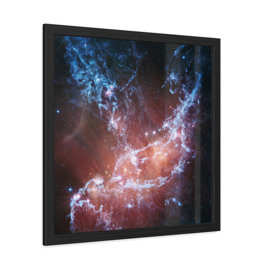 Ethereal View of NGC 346, Hand Crafted Wooden Framed Poster