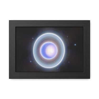 Uranus Close-up, Hand Crafted Wooden Framed Poster