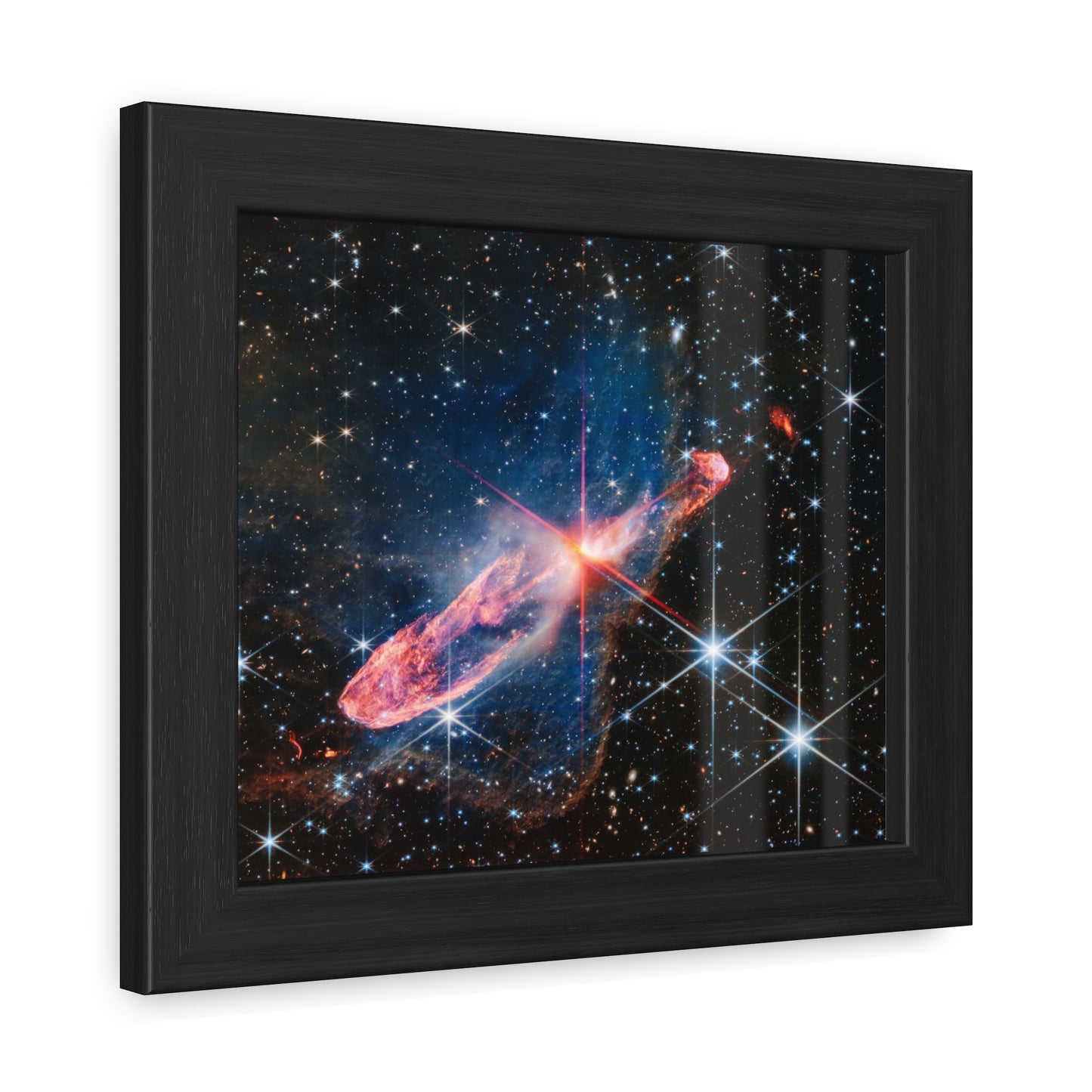 Herbig-Haro 46/47, Hand Crafted Wooden Framed Posters