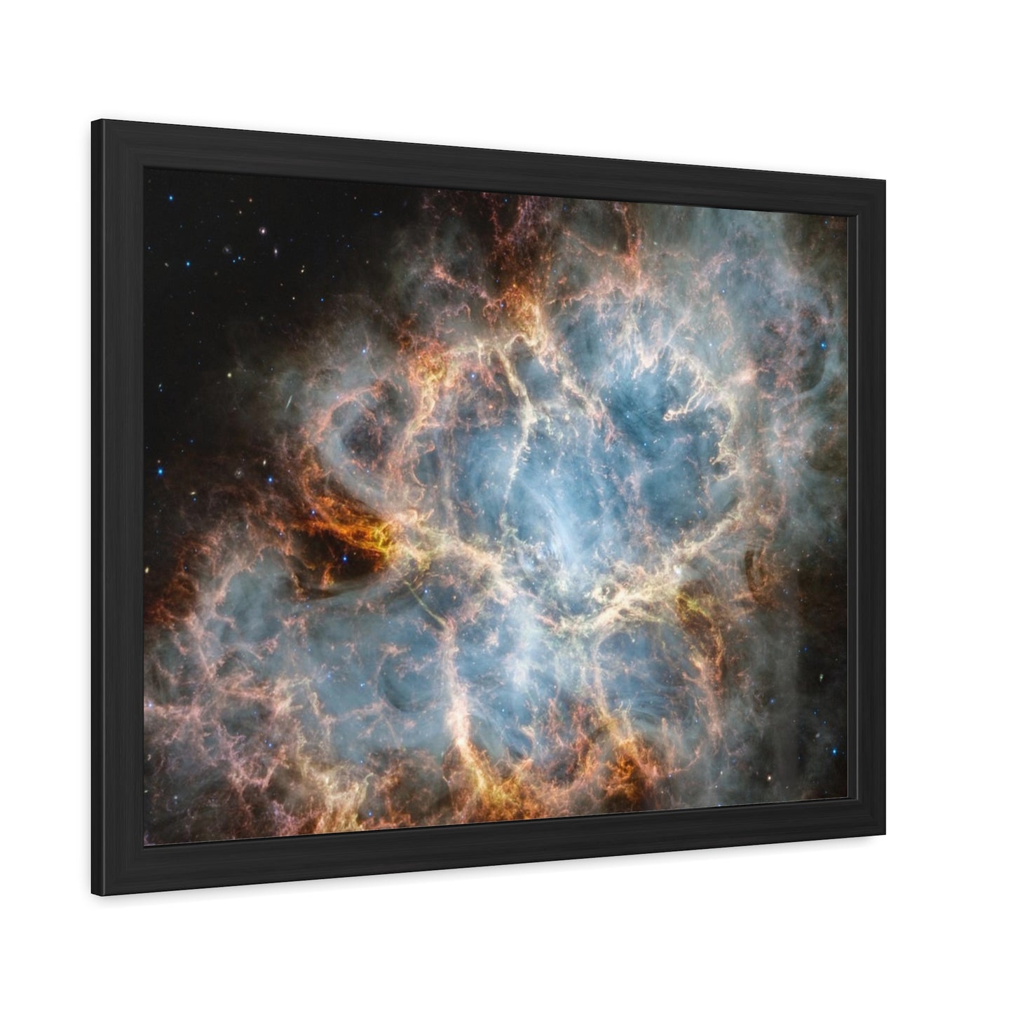 The Crab Nebula, Hand Crafted Wooden Framed Poster