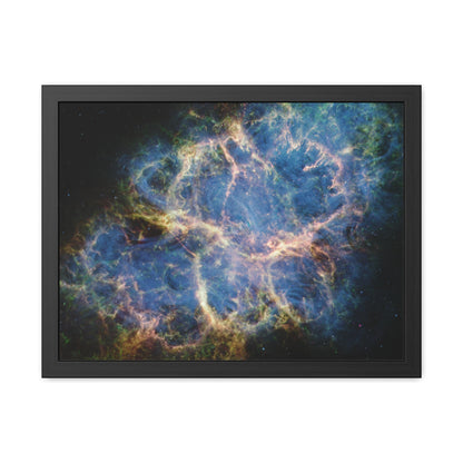 Crab Nebula, Hand Crafted Wooden Framed Poster